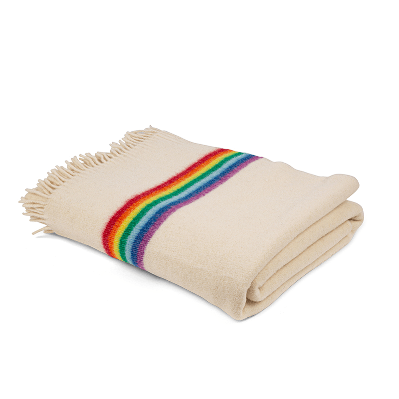 Lana Arco Wool Blanket, 180 x 140cm, Multi-colour
