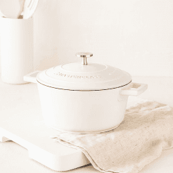 Image showing the Cast Aluminium Casserole Dish, 2.5L, Cream product.