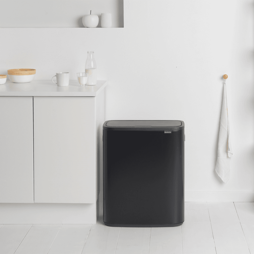 Bo Touch bin, 30 litre, Matt Black