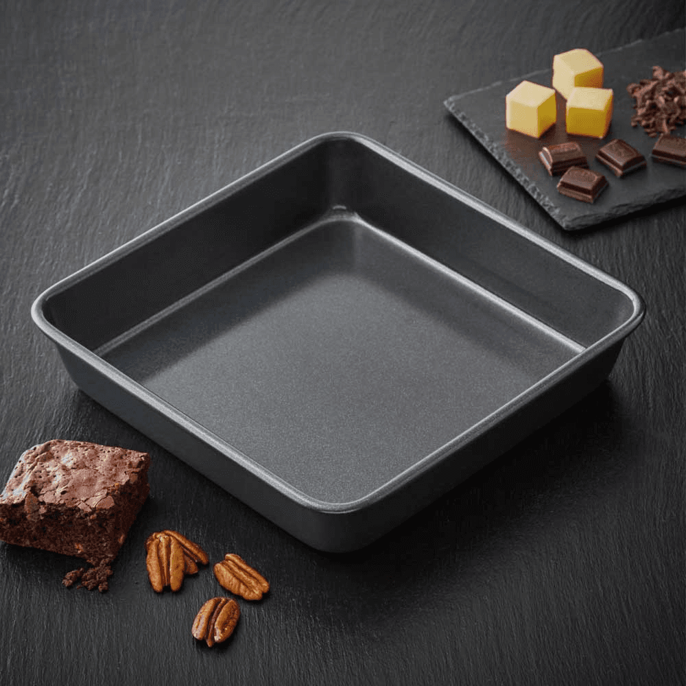 Precision Plus Square Bake Pan Non-Stick, 23cm, Black