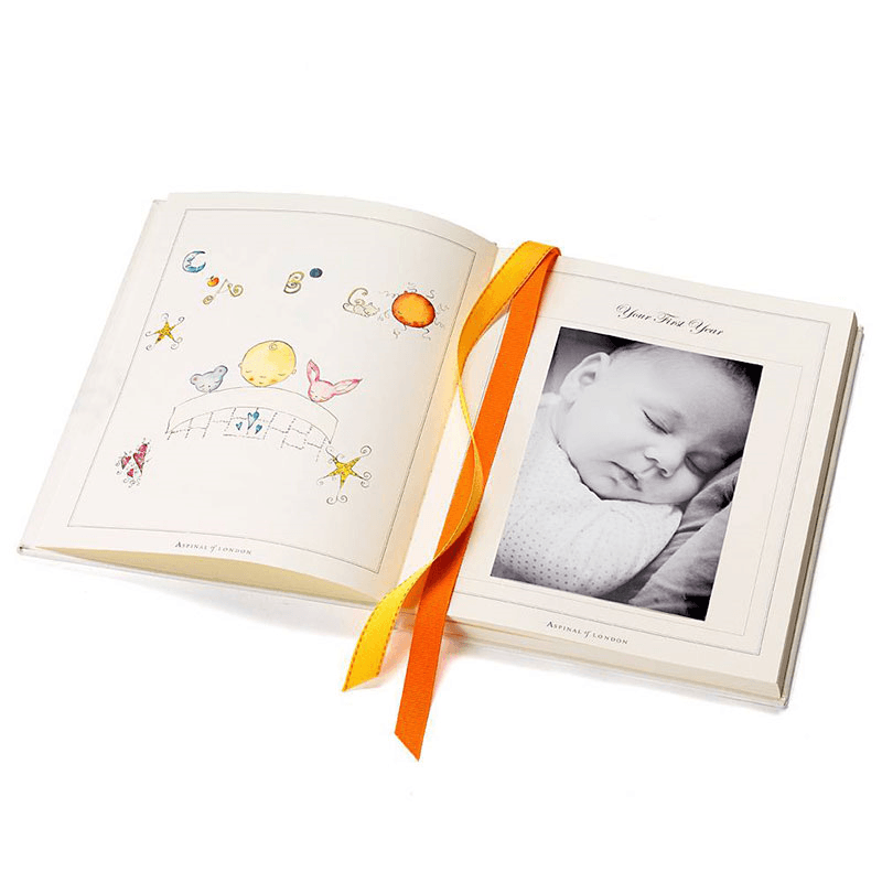 Deluxe Baby Record Book, H26.5 x W21.5cm, Ivory