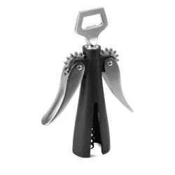 Image showing the Souverain Two-Lever Corkscrew, 20cm, Black product.