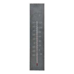Image showing the Thermometer, H45 x D1 x W10cm, Slate product.