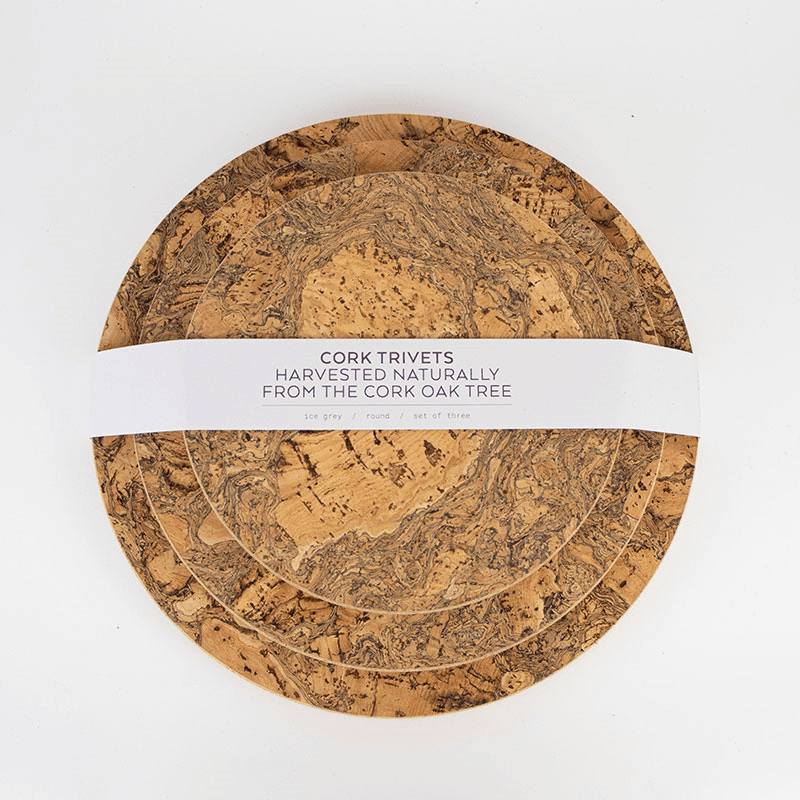 Cork Trivet Set, Natural