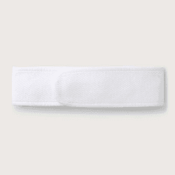 Image showing the Spa Accessories White Organic Cotton Spa Hair Band, W69 x L6cm, White product.