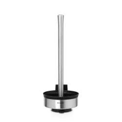 Image showing the Toilet Roll Dispenser, Matt Steel, Silver product.