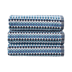Image showing the Carnaby Stripe Hand Towel, Blue product.