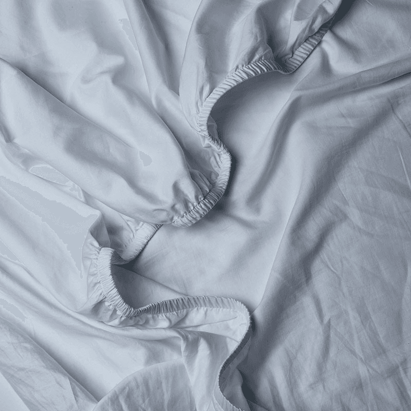 The Perfect 300 Thread Count Sateen Fitted Sheet, King, Nordic Sky