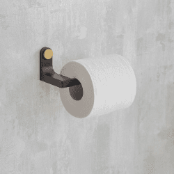 Image showing the Adelphi Toilet Roll Holder, Black product.
