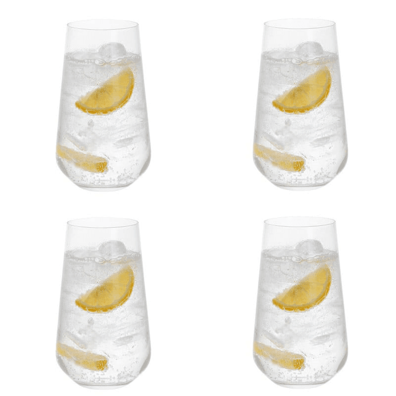 Cheers Set of 4 Highball Glasses, 500ml, Clear
