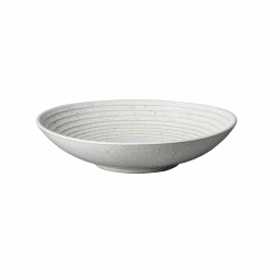Image showing the Studio Blue Medium ridged bowl, L25.5 x W25.5 x D5cm, Chalk product.
