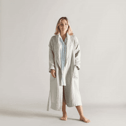 Image showing the The Dream Cotton Robe, Extra Extra Large, Clay product.