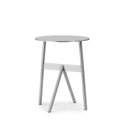 Image showing the Stock Side Table, H46 x D37cm, Silver product.