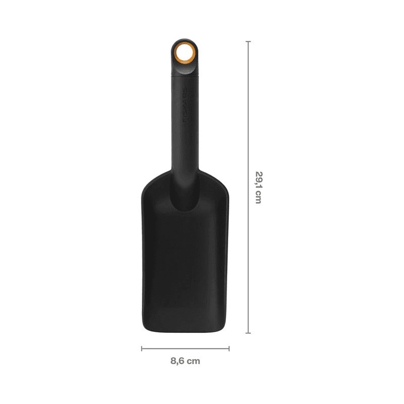 Urban Gardening Soil Scoop, H34.9 x L6 x W8.6cm, Black