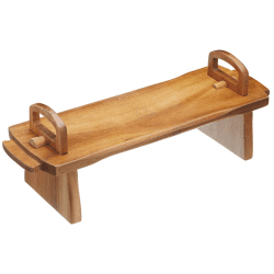 Image showing the Antipasti platform platter, 37 x 12 x 13cm, acacia wood product.