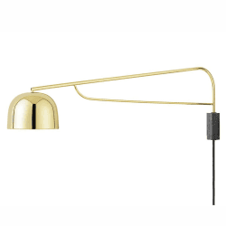 Image showing the Grant Wall light, H32 x L18 x D111cm, Metallic product.