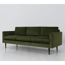 Image showing the Model 01 3 Seater Velvet Sofa, Vine product.