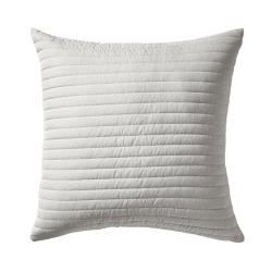 Image showing the Quilted Lines Filled Cushion 55X55, Silver Grey product.