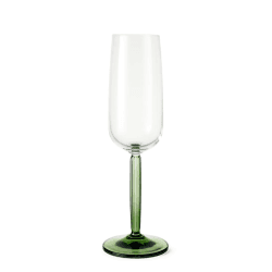 Image showing the Hammershoi Set of 2 Champagne Glasses, 240ml, Green product.