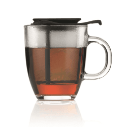 Image showing the Yo-Yo Mug and tea strainer, 35cl, Black product.