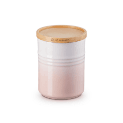 Image showing the Stoneware Medium Storage Jar, 10cm, Shell Pink product.