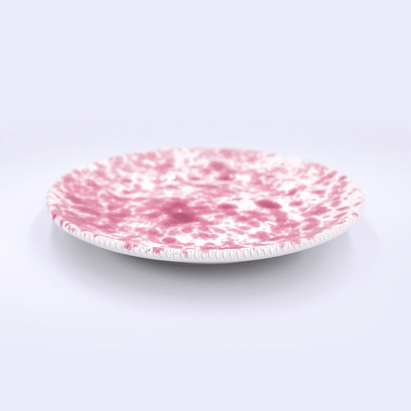 Splatter Side Plate, D21cm, Cranberry