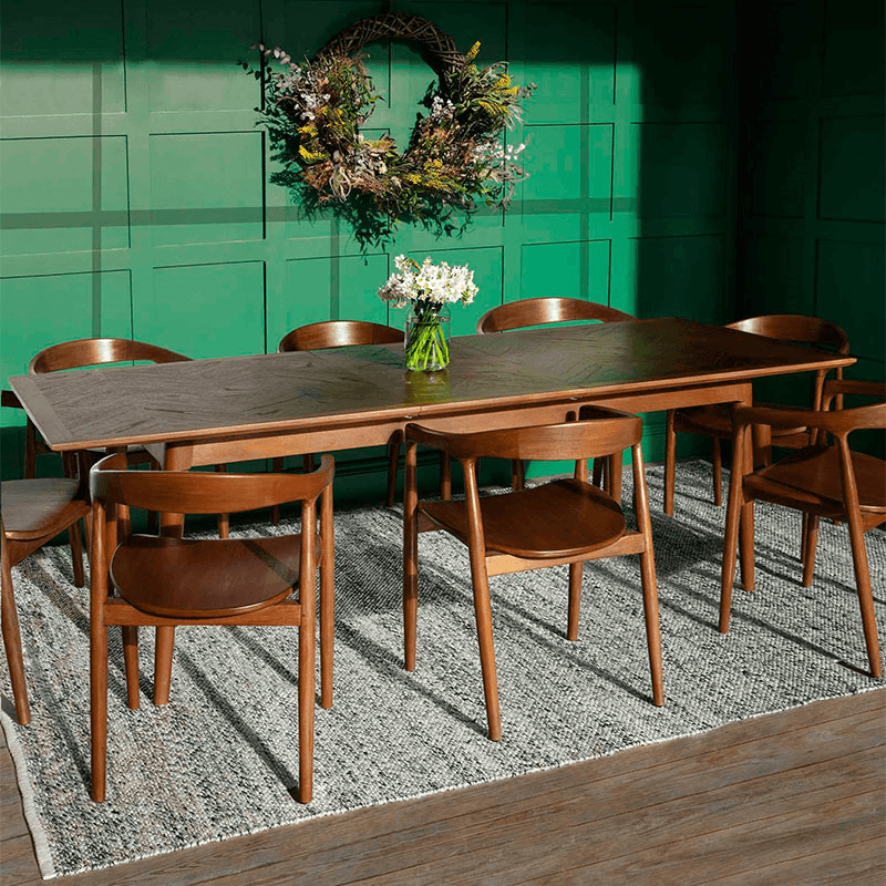 Rowley Extending Dining Table, Mahogany