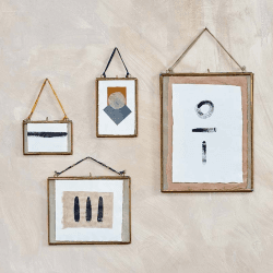 Image showing the Kiko Landscape Frame, H29 x W36cm, Antique Brass product.