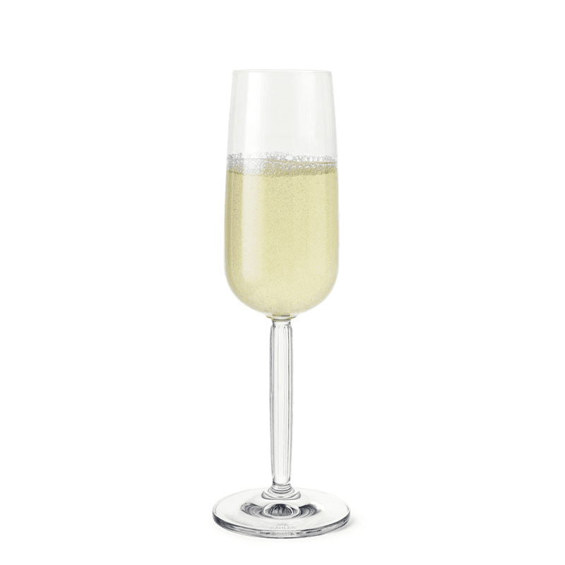Hammershoi Set of 2 Champagne Glasses, 240ml, Clear