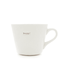 Image showing the Happy' Mug, 350ml, White product.