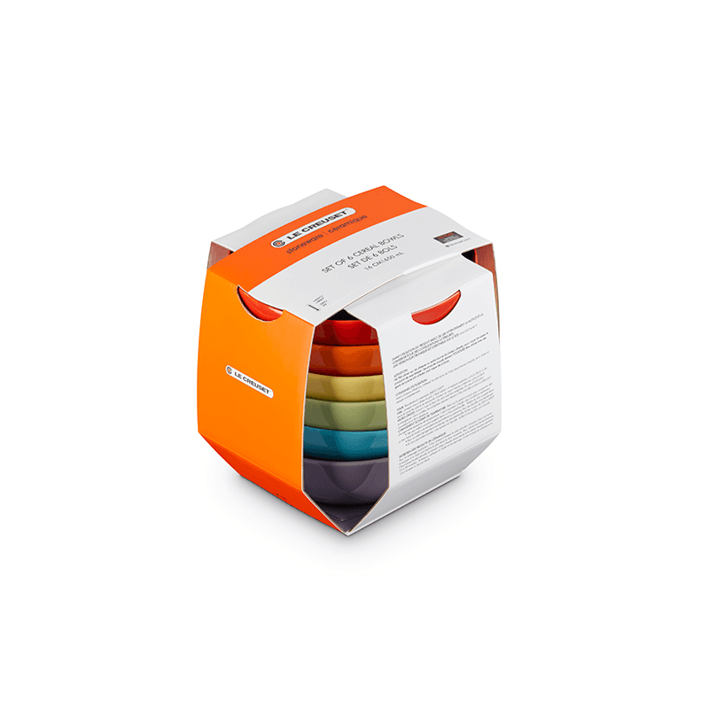 Rainbow Cereal Bowls, Set of 6