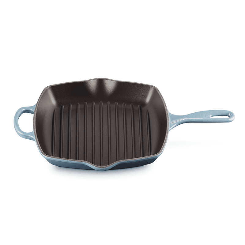 Signature Cast Iron Square Grillit, 26cm, Chambray