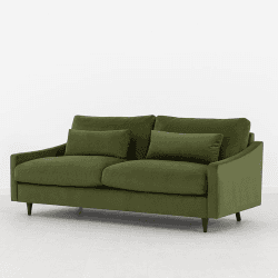 Image showing the Model 07 Velvet 3 Seater Sofa, Vine product.