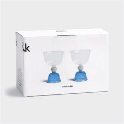 Image showing the Tulip set of 2 glasses, 200ml, blue product.