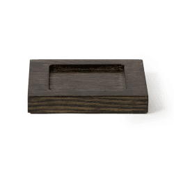 Image showing the Mezza Soap dish, H2 x W13 x D9.5cm, Dark brown product.