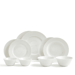 Image showing the Intaglio 10 Piece Dinnerware Set, White product.