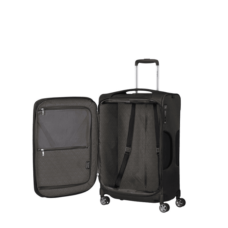 D'Lite Suitcase, H71 x L46 x W29/32cm, Black