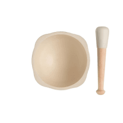 Image showing the Ceramic Pestle & Mortar, 15cm, Black Truffle product.