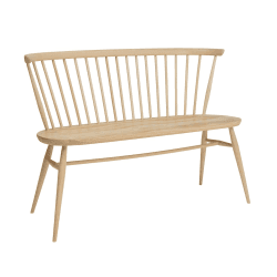 Image showing the Originals Love Seat, L.Ercolani by Ercol, H82 x W117 x D53cm, Natural product.