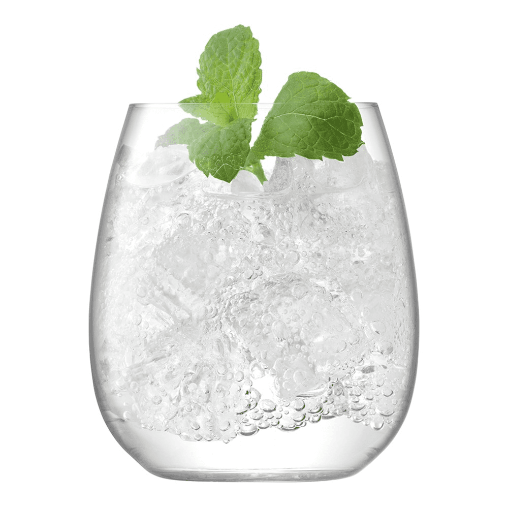 Borough Set of 4 stemless glasses, 455ml, clear