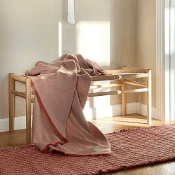 Image showing the Skyfall Throw, H130 x W190cm, Rusty Red product.