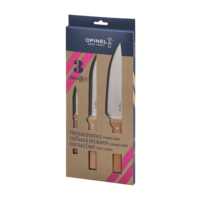Parallèle  Trio Knife Set, Beachwood