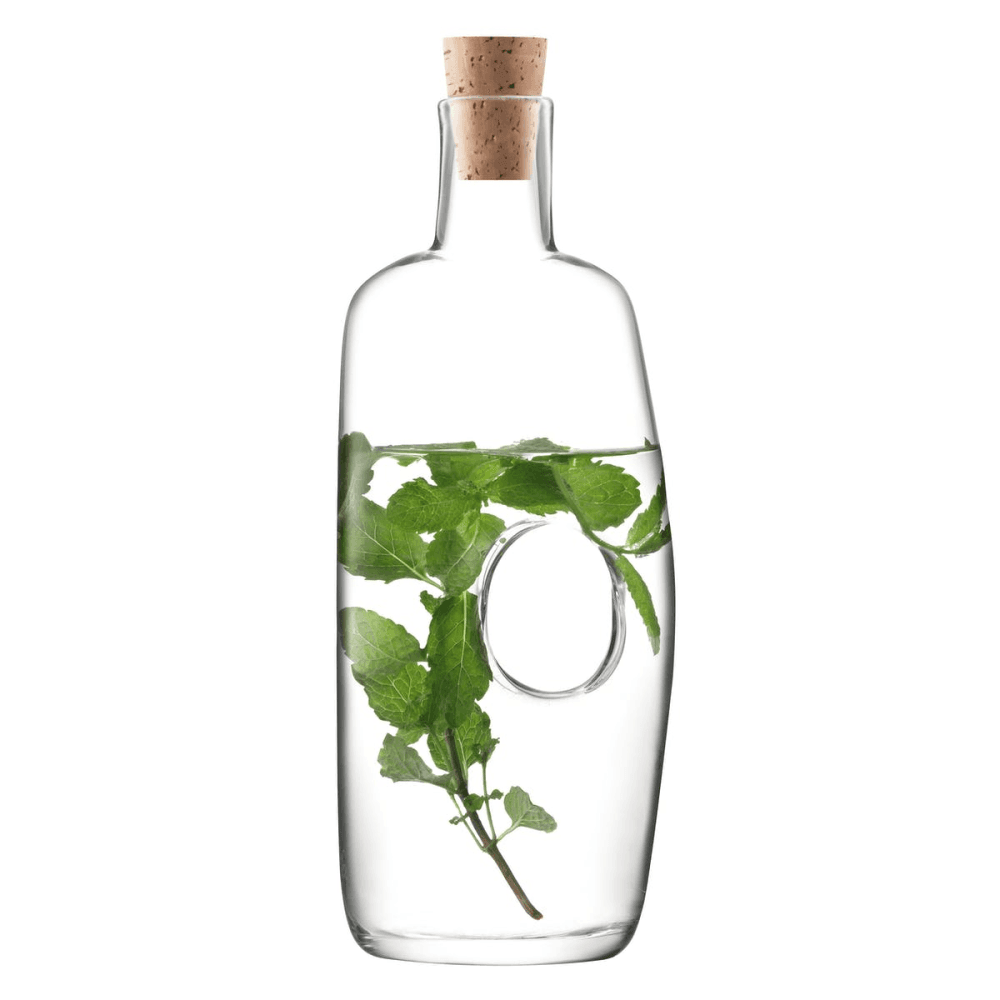 Void Carafe and cork stopper, 1.1 litre, clear