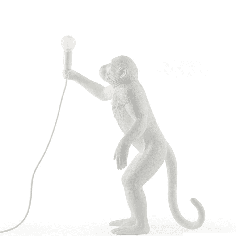 Monkey - Standing Lamp, H54cm, resin