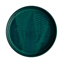 Image showing the Statement Fern Round Tray, Green product.