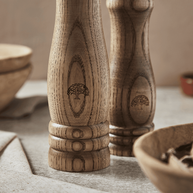 Hoxton Vintage Salt & Pepper Mill Set, Ash