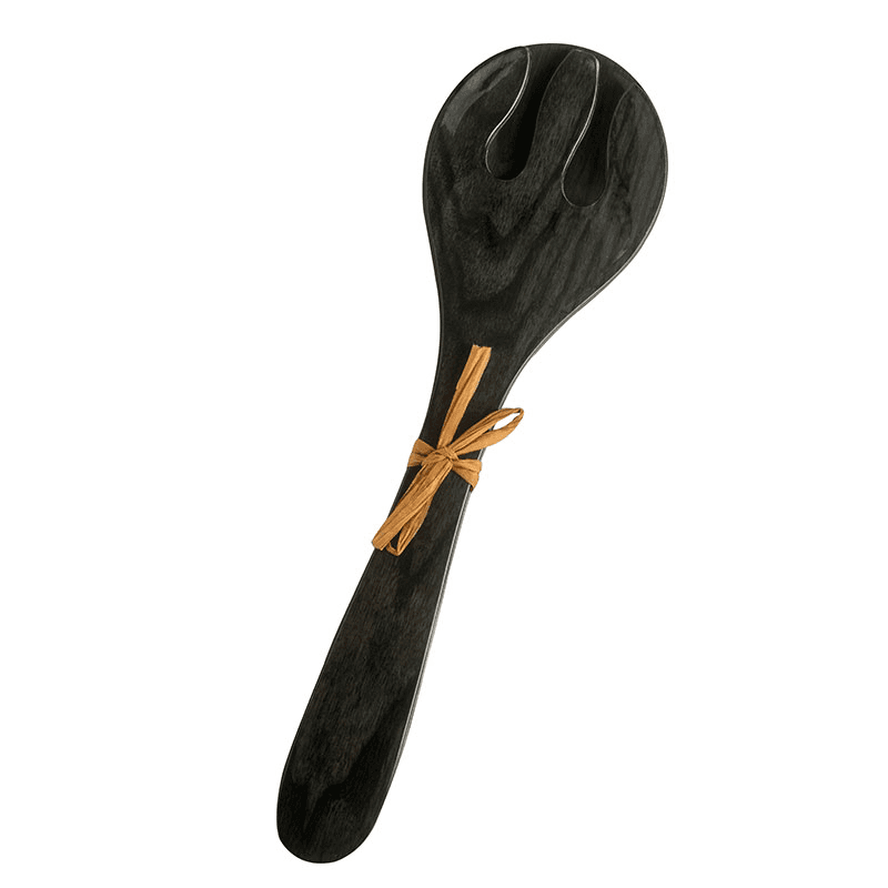Mediterranean Garden Mango Wood Set of Two Salad Servers, D32cm, Mango Wood