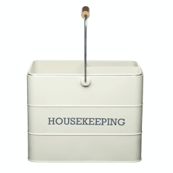Image showing the Living Nostalgia Housekeeping box, 33 x 21 x 26cm, Cream product.