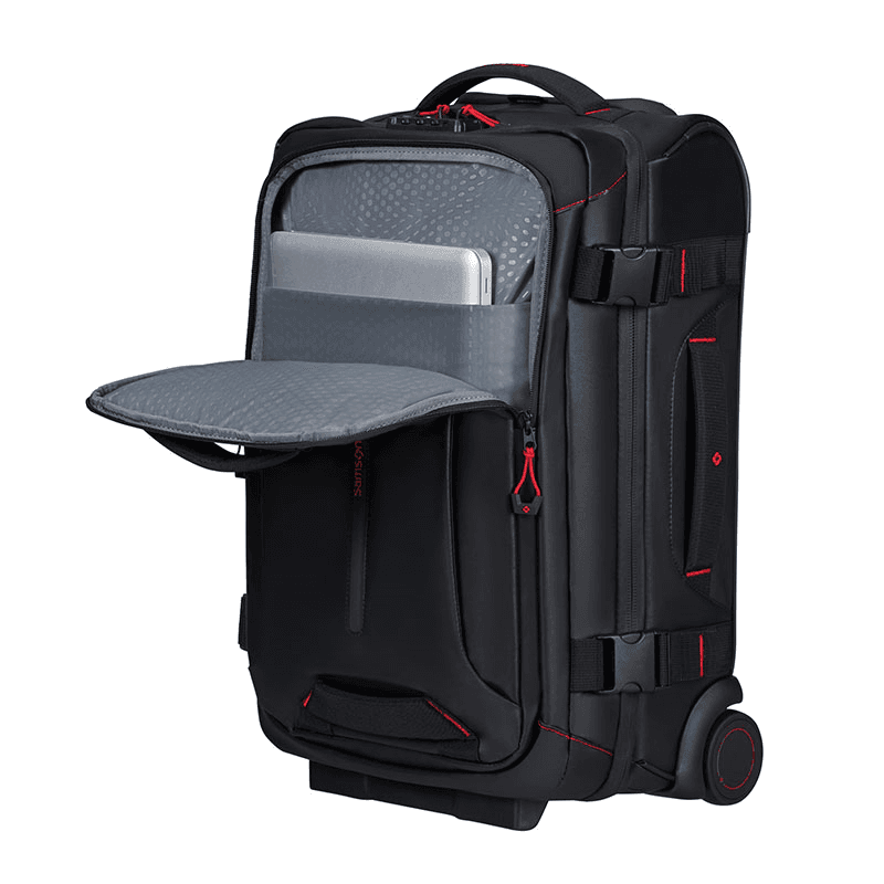 Ecodiver Duffle with Wheels, H55 x L35 x W23cm, Black