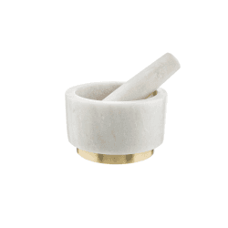 Image showing the Pestle & mortar, Dia14 x H8cm, Acacia Wood / Marble product.